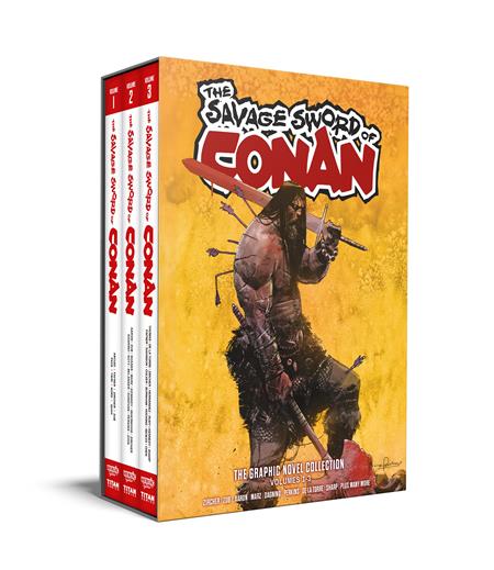 SAVAGE SWORD OF CONAN HC VOL 01-03 SLIPCASE SET DIRECT MARKET EDITION GERARDO ZAFFINO CVR (MR) (MR) - PREORDER