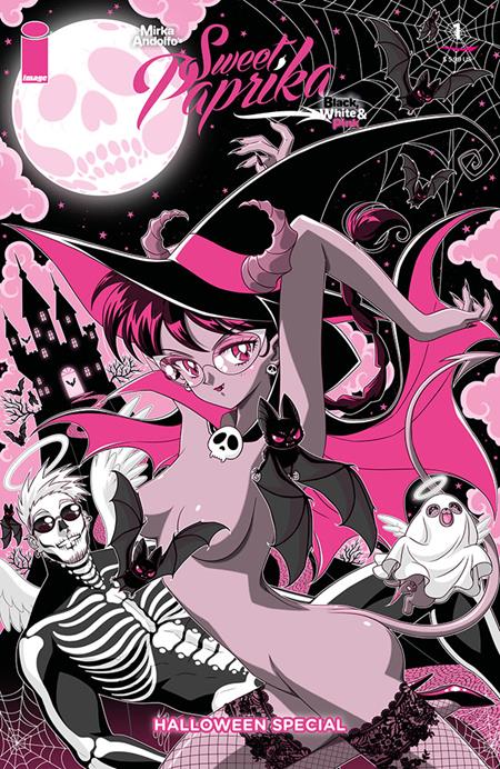 MIRKA ANDOLFOS SWEET PAPRIKA BLACK WHITE & PINK HALLOWEEN SPECIAL #1 (OF 2) CVR C MARCO ALBIERO VAR (MR) - PREORDER