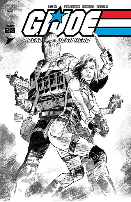 GI JOE A REAL AMERICAN HERO #333 (CVR B LEE WEEKS B&W VAR) - PREORDER