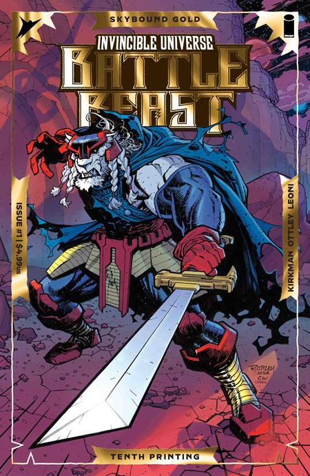 INVINCIBLE UNIVERSE BATTLE BEAST #1 (10TH PTG CVR A RYAN OTTLEY & ANNALISA LEONI EMBOSS & GOLD FOIL) - PREORDER