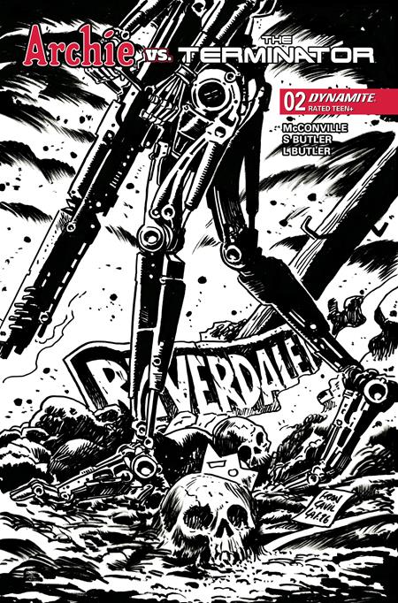 ARCHIE VS THE TERMINATOR #2 (CVR K FRANCESCO FRANCAVILLA LINE ART VAR) - PREORDER