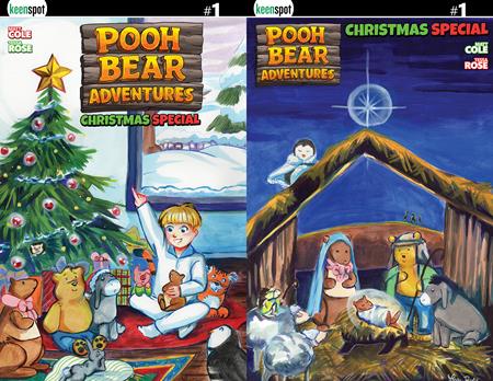 POOH BEAR ADVENTURES CHRISTMAS SPECIAL #1 ((ONE SHOT) CVR D TESSA ROSE HOLOFOIL FLIP VAR) - PREORDER