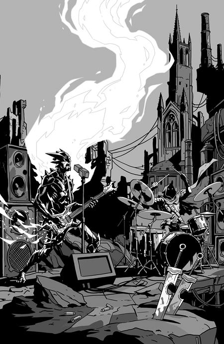 FIREBORN #6 (CVR F EMMANUEL GERVASONI CARDSTOCK CONCERT B&W VAR) - PREORDER