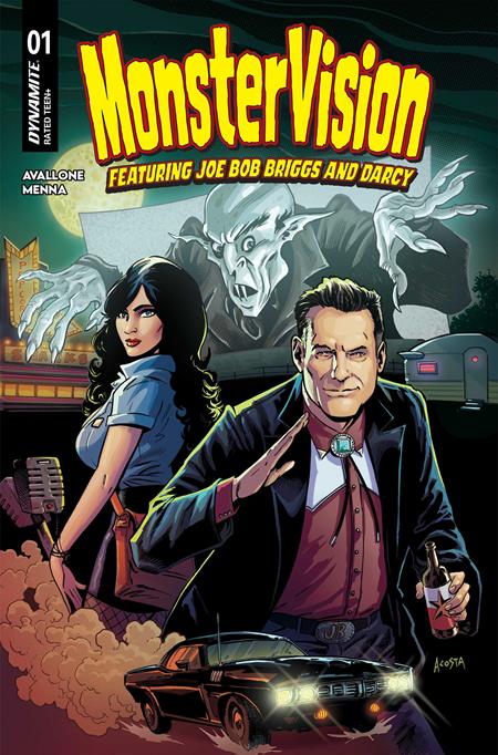 MONSTERVISION FEATURING JOE BOB BRIGGS AND DARCY #1 (CVR A DAVE ACOSTA) - PREORDER