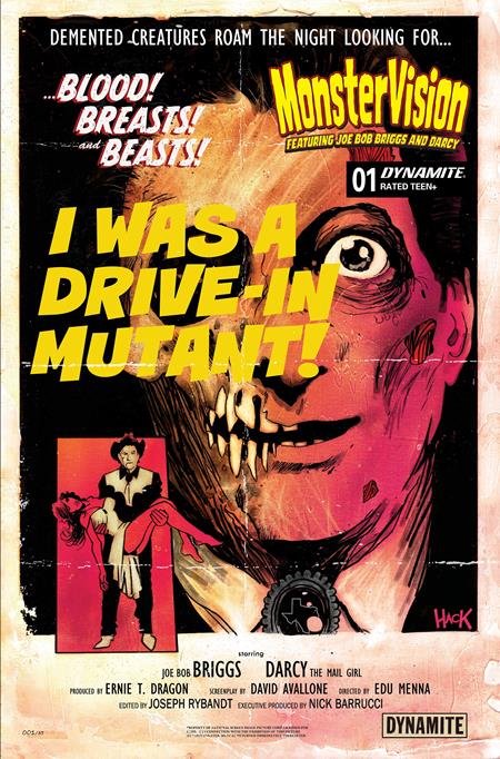 MONSTERVISION FEATURING JOE BOB BRIGGS AND DARCY #1 (CVR B ROBERT HACK VAR) - PREORDER