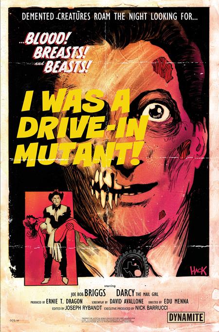 MONSTERVISION FEATURING JOE BOB BRIGGS AND DARCY #1 (CVR F ROBERT HACK METAL PREMIUM VAR) - PREORDER