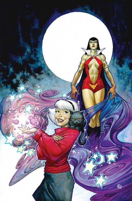 SABRINA THE TEENAGE WITCH VAMPIRELLA #1 (CVR H ERIC POWELL FOIL VIRGIN VAR) - PREORDER