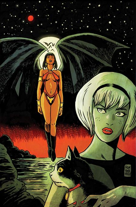 SABRINA THE TEENAGE WITCH VAMPIRELLA #1 (CVR J FRANCESCO FRANCAVILLA LTD VIRGIN VAR) - PREORDER