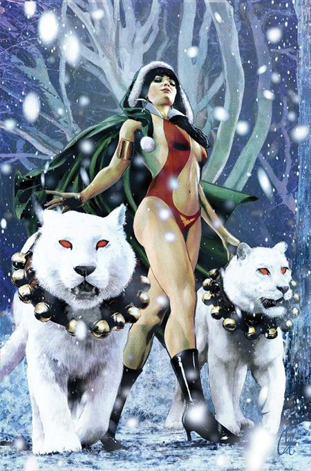VAMPIRELLA HELLIDAY SPECIAL 2026 #1 ((ONE SHOT) CVR E CAT STAGGS METAL PREMIUM VAR) - PREORDER