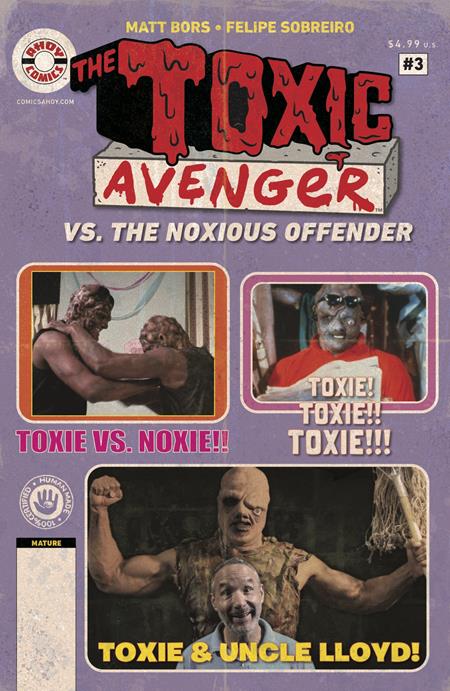 TOXIC AVENGER VS THE NOXIOUS OFFENDER #3 (OF 5) CVR B 3 COPY TROMA PHOTO UNLOCK VAR (MR) - PREORDER