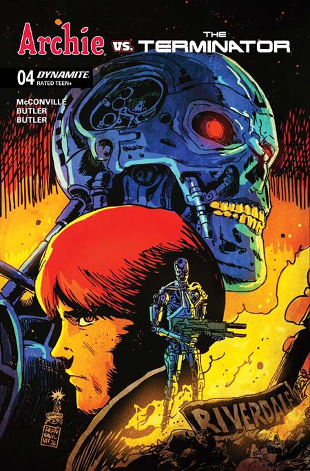 ARCHIE VS THE TERMINATOR #4 (CVR A FRANCESCO FRANCAVILLA) - PREORDER