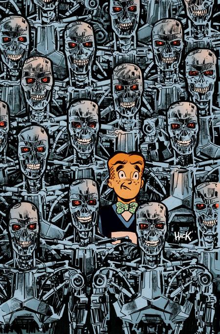 ARCHIE VS THE TERMINATOR #4 (CVR F ROBERT HACK LTD VIRGIN VAR) - PREORDER