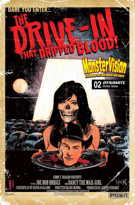 MONSTERVISION FEATURING JOE BOB BRIGGS AND DARCY #2 (CVR B ROBERT HACK VAR) - PREORDER
