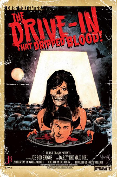 MONSTERVISION FEATURING JOE BOB BRIGGS AND DARCY #2 (CVR D ROBERT HACK METAL PREMIUM VAR) - PREORDER