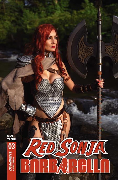RED SONJA BARBARELLA #3 (CVR D COSPLAY IVY RED SONJA VAR) - PREORDER