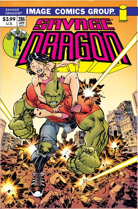 SAVAGE DRAGON #286 (CVR B ERIK LARSEN 70S THROWBACK VAR (MR)) - PREORDER