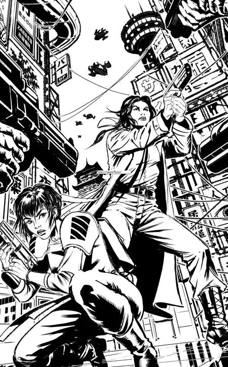 BLADE RUNNER TOKYO NEXUS DIE WITH HONOR #3 ((OF 4) CVR D MARIA LAURA SANAPO INKS VIRGIN CARDSTOCK VAR) - PREORDER