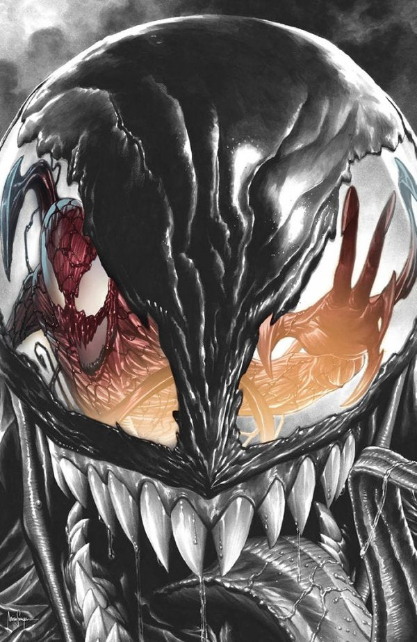 Carnage: Black, White & Blood #1 (2nd Printing Mico Suayan Color Splash Variant)