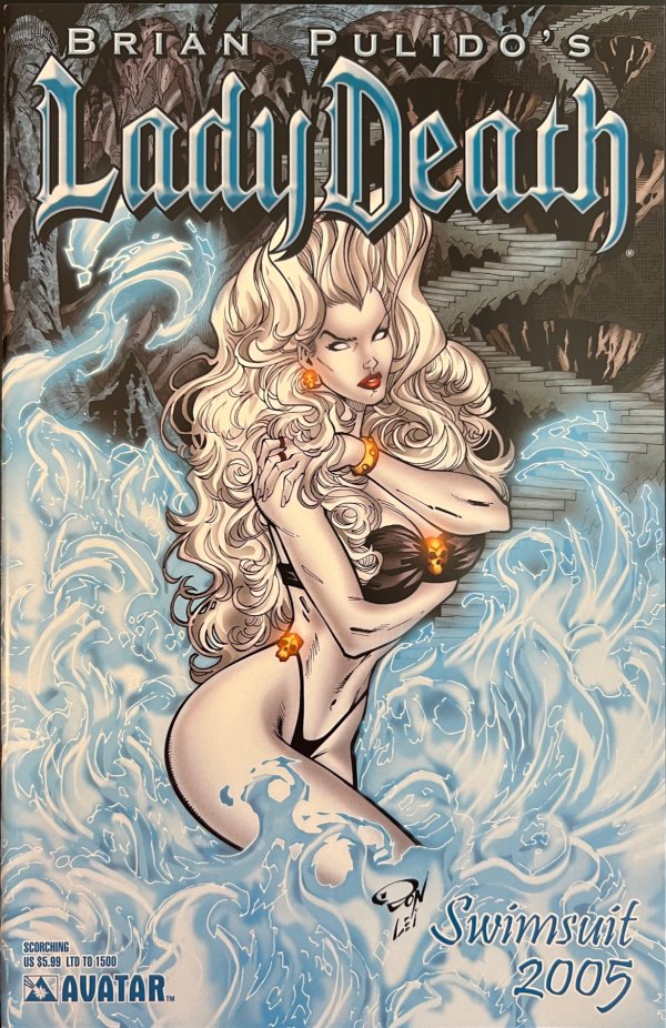 Lady Death: Swimsuit 2005 #1 (Scorching Cover - Ron Adrian Artist)