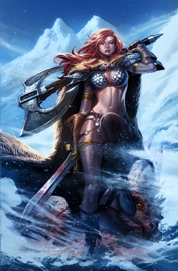 The Invincible Red Sonja #1 (Stephen Segovia Variant)