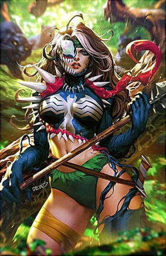 Death of the Venomverse #4 (Unknown / 616 / Comic Traders / Antihero Gallery Derrick Chew Virgin Variant)