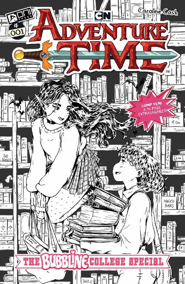 Adventure Time: The Bubbline College Special #1 (Cover D 1:10 Chloe Stawski Black & White Variant)