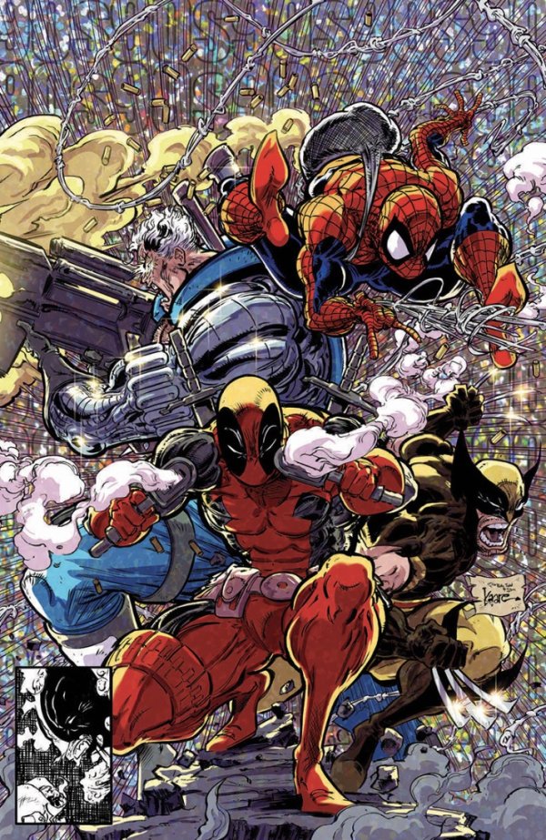 Deadpool #1 (Unknown Comics / Street Level Heroes / Comics Traders / 616 Comics / Antihero Gallery Kaare Andrews Virgin Variant)