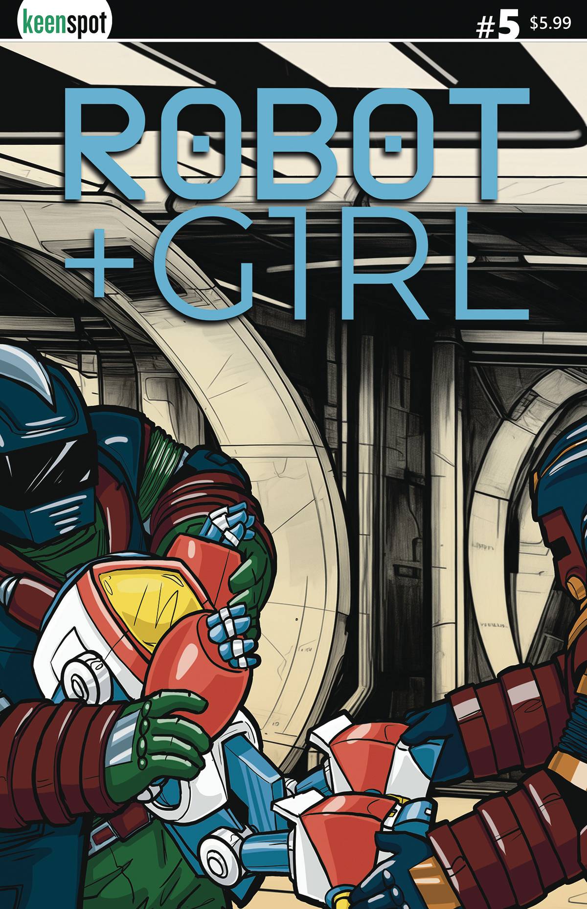 Robot + Girl #4 (CVR B MIKE WHITE)