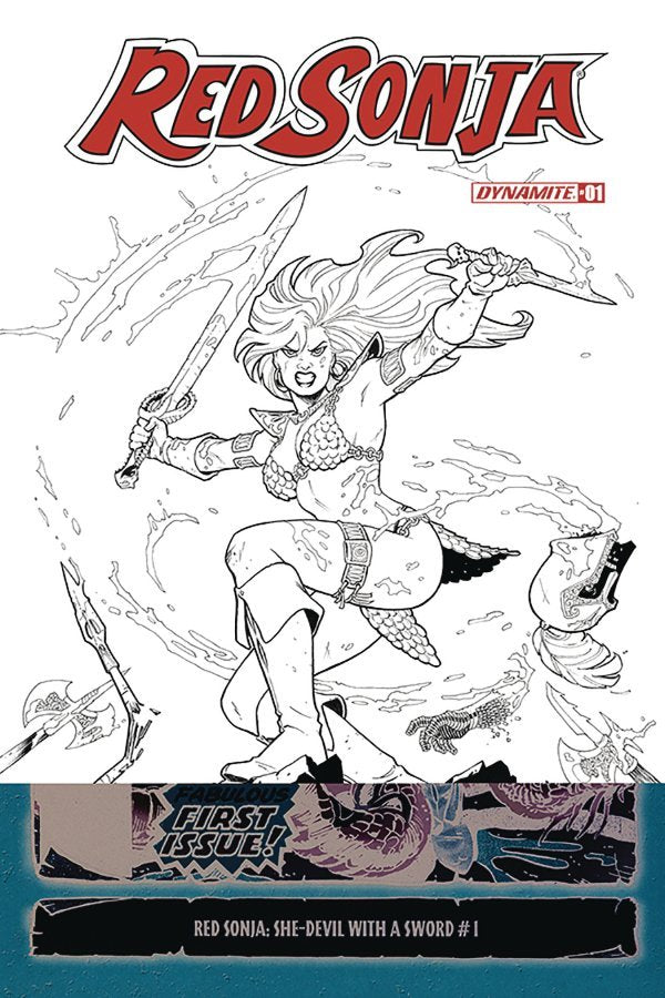 Red Sonja #1 (1:20 Conner B&w Cover)