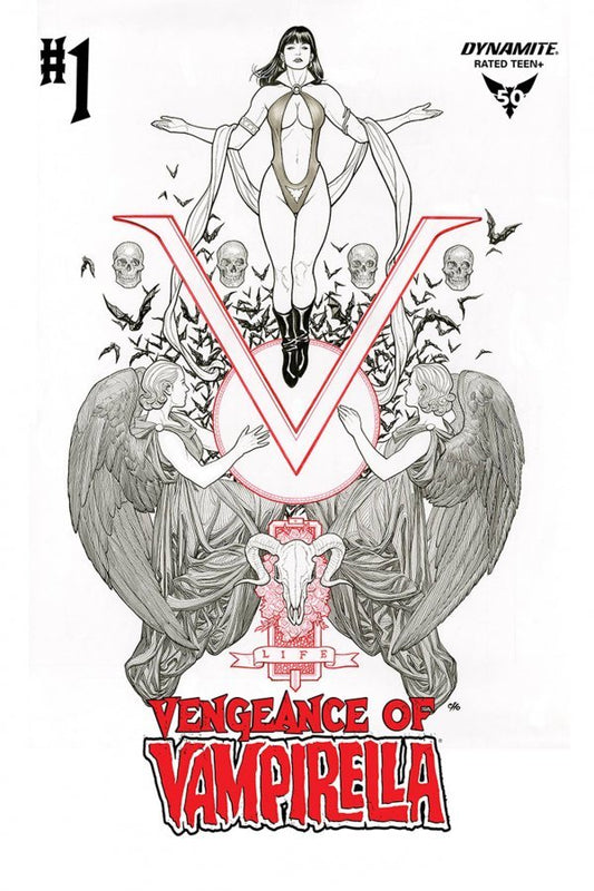 Vengeance of Vampirella #1 (1:50 Frank Cho Black & White Variant)