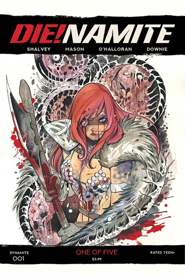 Die!Namite #1 (1:20 Peach Momoko Red Sonja Zombie Variant)