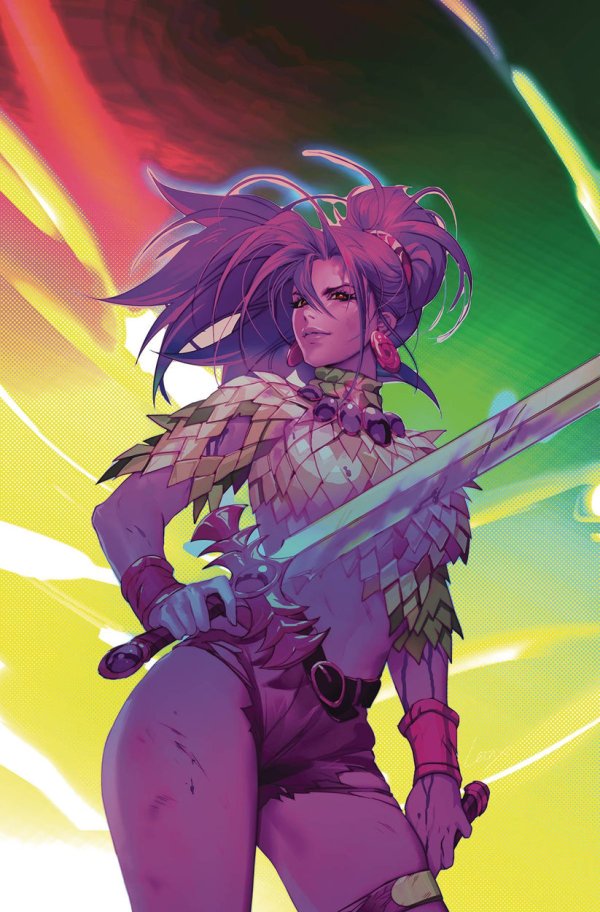Immortal Red Sonja #10 (Cover O 1:10 FOC Leirix Ultraviolet Virgin)