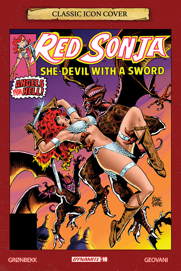 Red Sonja #10 (Cover G 1:10 Frank Thorne Icon Variant)