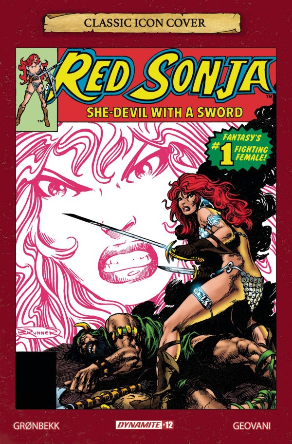 Red Sonja #12 (Cover G 1:10 Frank Brunner Icon Variant)