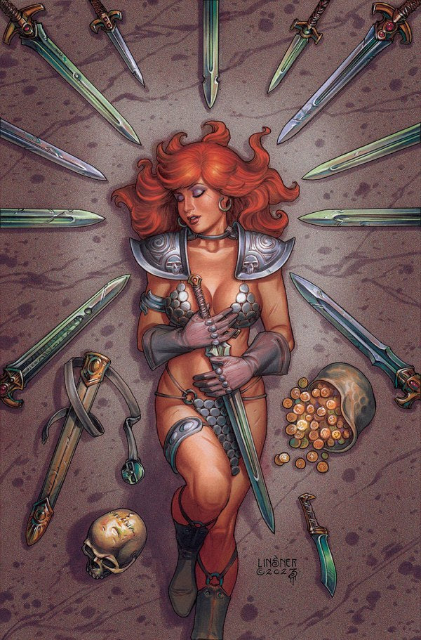 Savage Red Sonja #2 (Cover L Joseph Michael Linsner Virgin Variant)