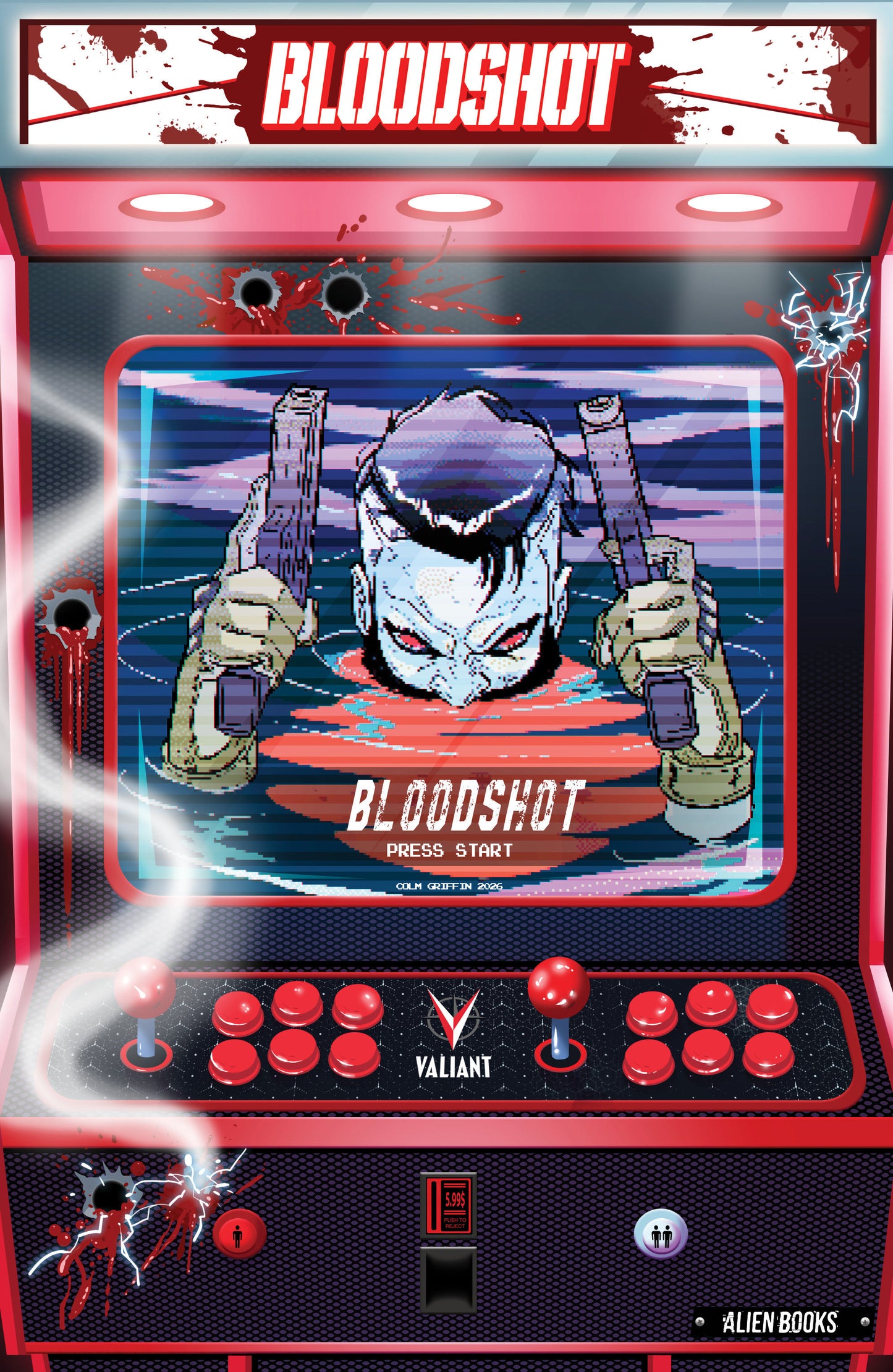 Valiant Beyond: Bloodshot #8 (--Toy Soldiers #2 Finale Variant B (Griffin Full Art Arcade Variant)) - PREORDER