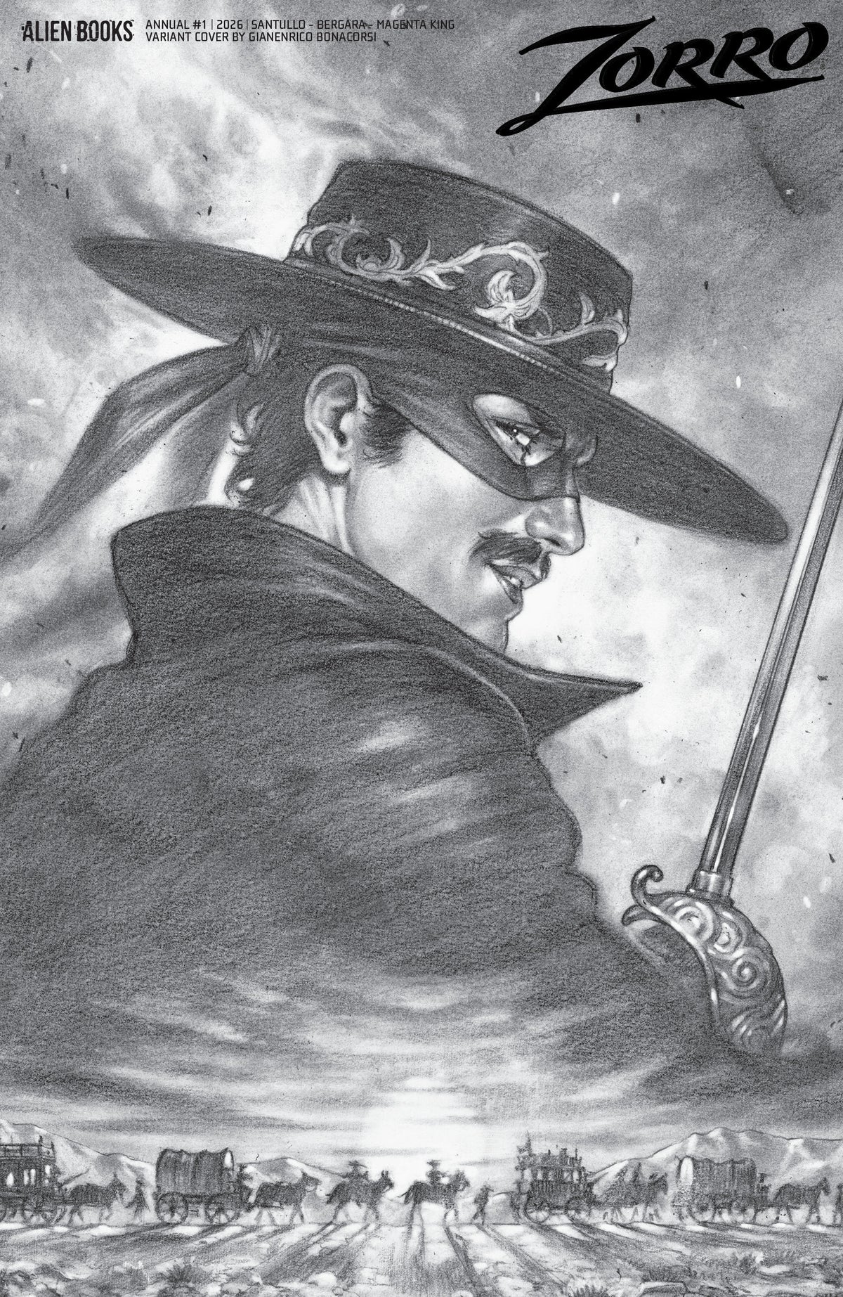 Zorro Annual #1 (Variant D (Bonacorsi B&W)) - PREORDER