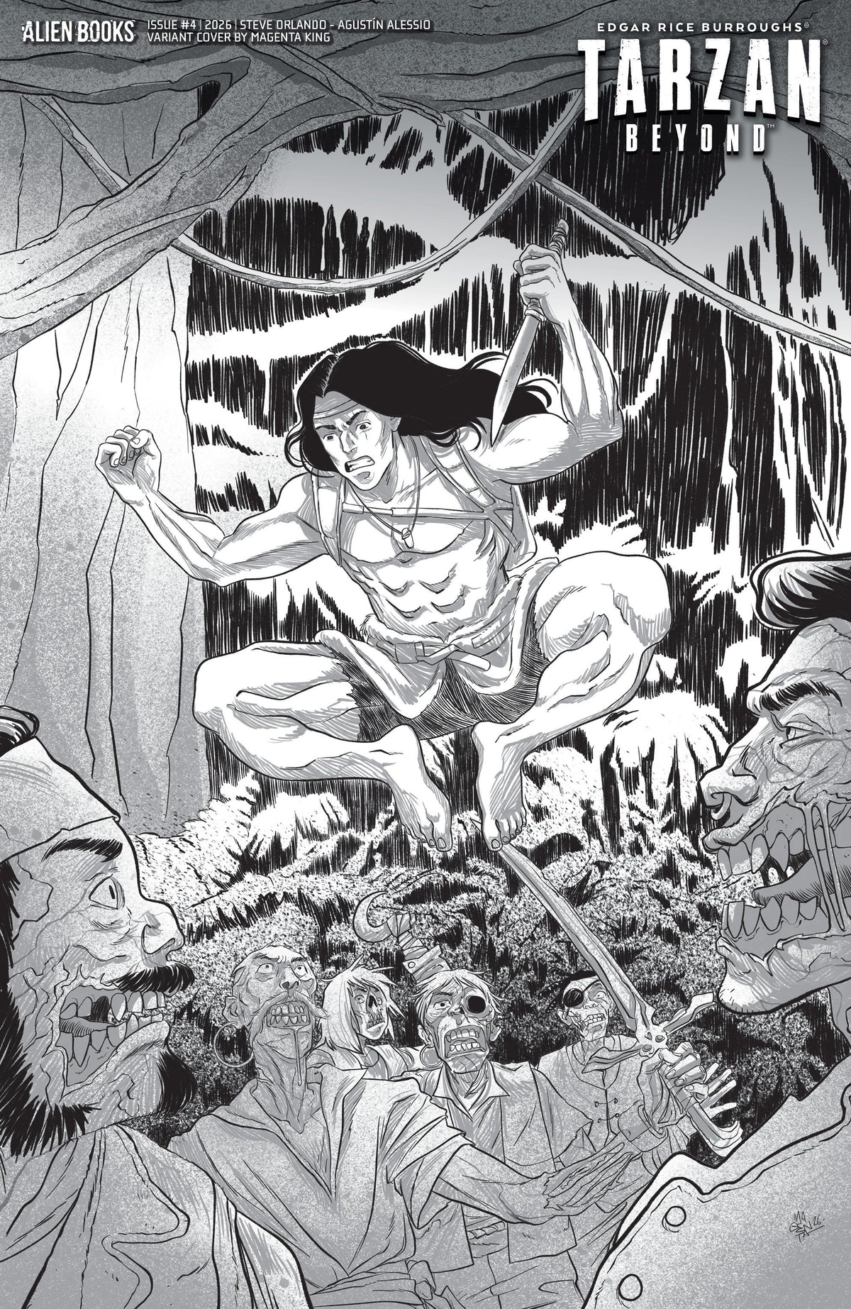 Tarzan Beyond #4 (Variant D (King B&W)) - PREORDER