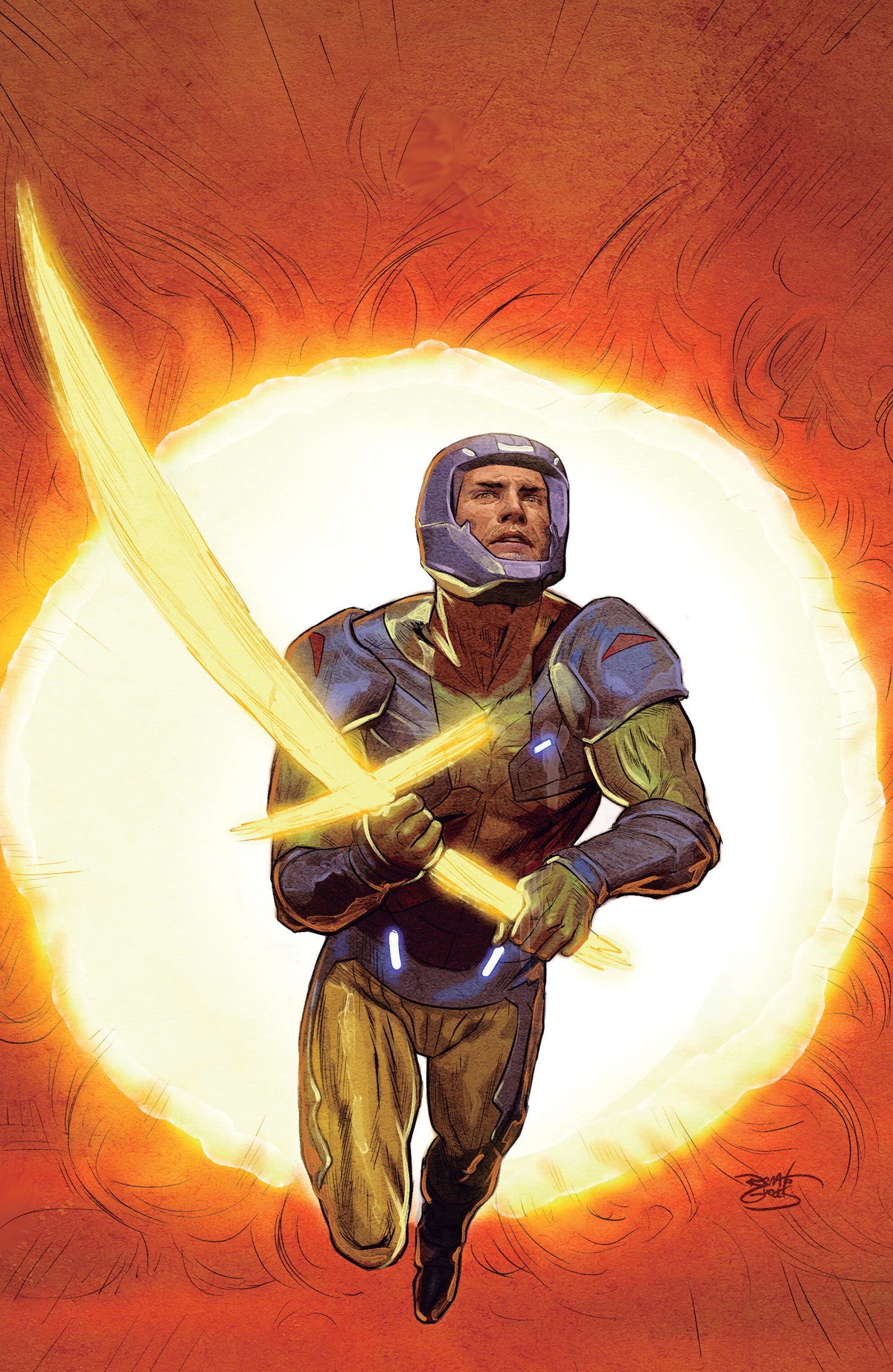 X-O Manowar: Black, White & Gold #4 (Variant C (Guedes Full Art)) - PREORDER