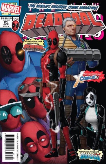 Deadpool #1 (Unknown Comics Christopher Newsstand Edition Variant)