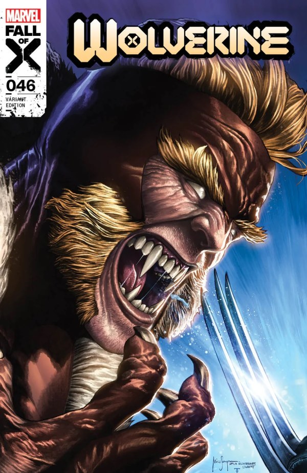 Wolverine #46 (Unknown Comic Books / Comic Traders / Sleeping Giant Mico Suayan Homage Connecting Variant)