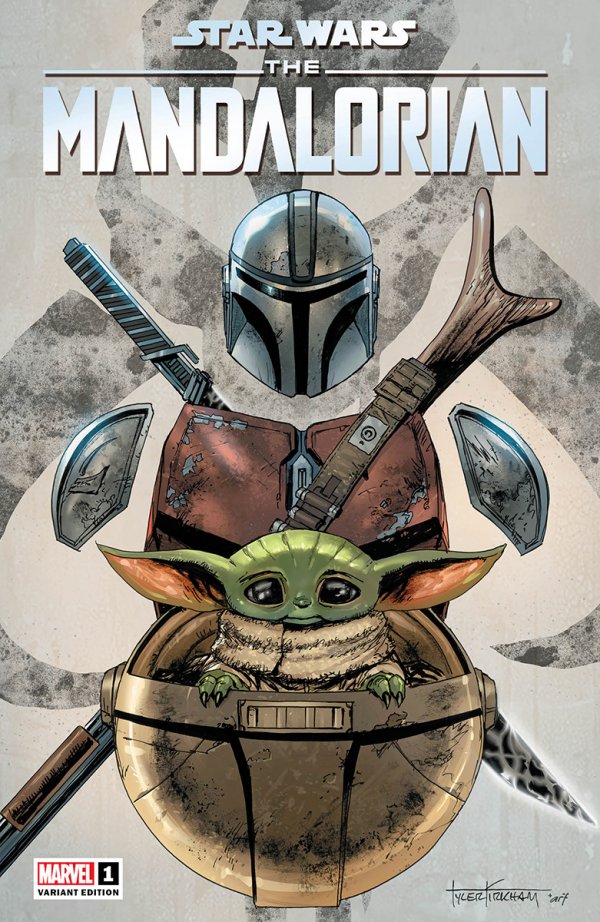 Star Wars: The Mandalorian #1 (Unknown Comics / Street Level Hero / Comic Traders Tyler Kirkham Variant)
