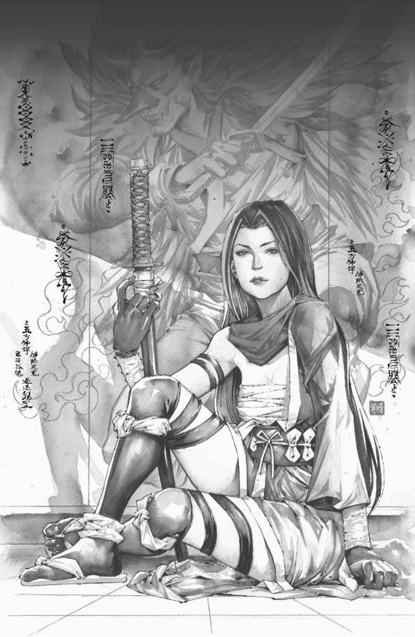 Demon Days: X-Men #1 (2nd Printing Unknown Comic Books / Street Level Hero / Comic Traders Kael Ngu Sketch Variant)