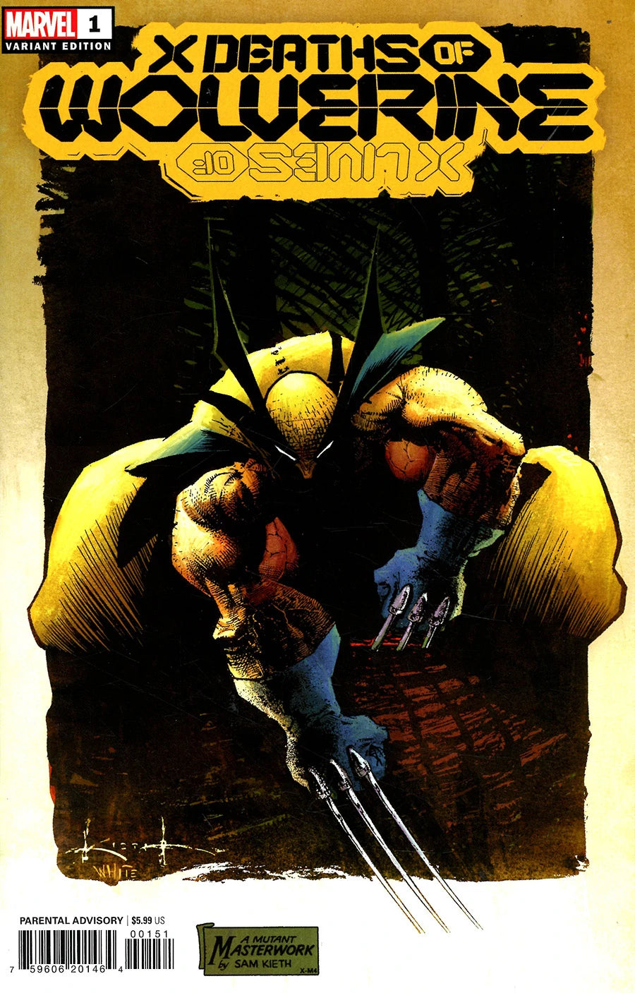 X Deaths of Wolverine #1 (1:100 Sam Kieth Hidden Gem Variant)