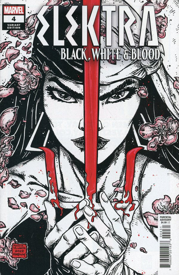 Elektra: Black, White & Blood #4 (1:25 Eastman Variant)