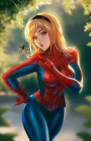 The Amazing Spider-Man #46 (Unknown Comics / Comic Traders / Sleeping Giant Lesley 'Leirix' Li Virgin Variant)