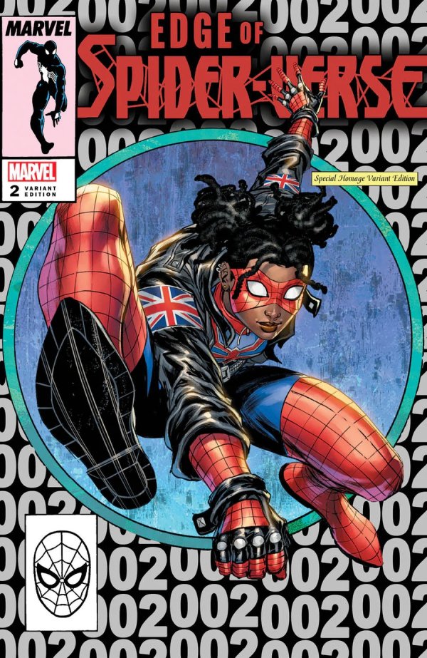 Edge of Spider-Verse #2 (Unknown Comics / Street Level Hero / Comic Traders / Frankie's Comics / 616 Comics NYCC 2022 Tyler Kirkham Homage Variant)