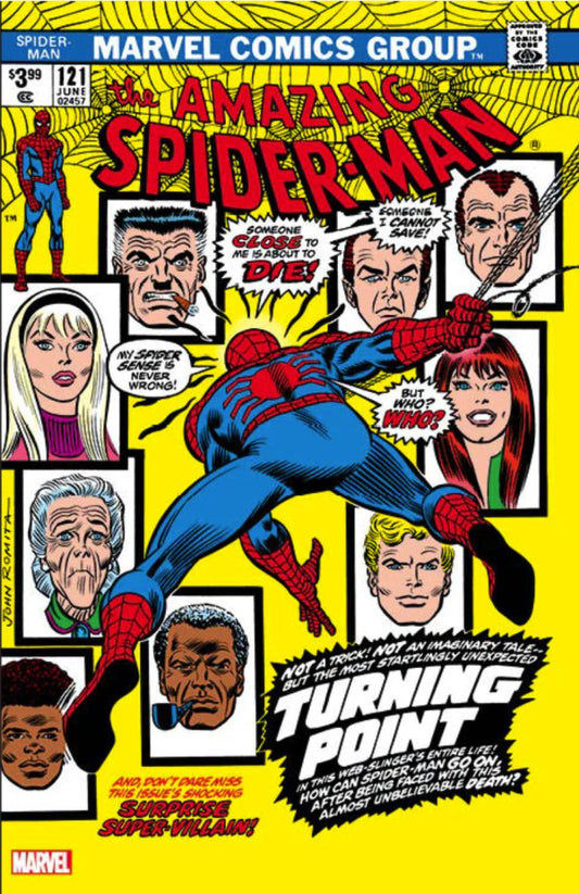 The Amazing Spider-Man #121 (Facsimile Edition 2023 Unknown / 616 / Comic Traders / Antihero Gallery Foil Variant)