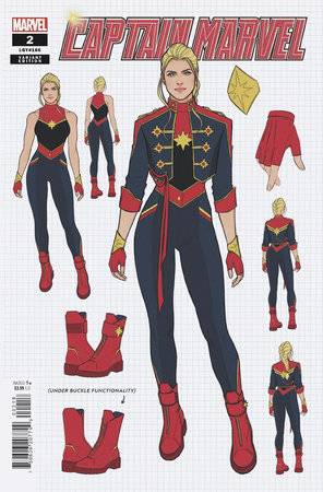 Captain Marvel #2 (1:10 Jen Bartel Design Variant)