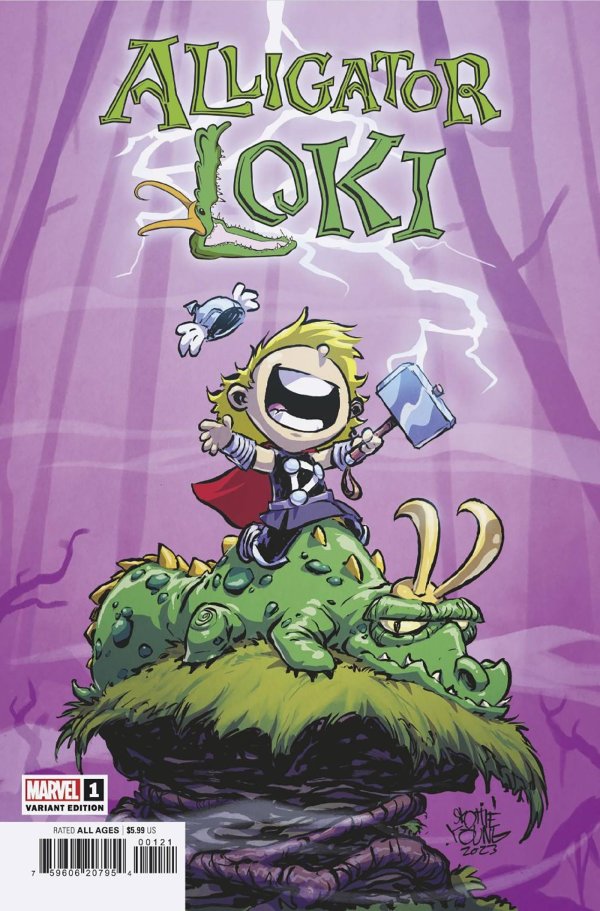 Alligator Loki #1 (Skottie Young Variant)